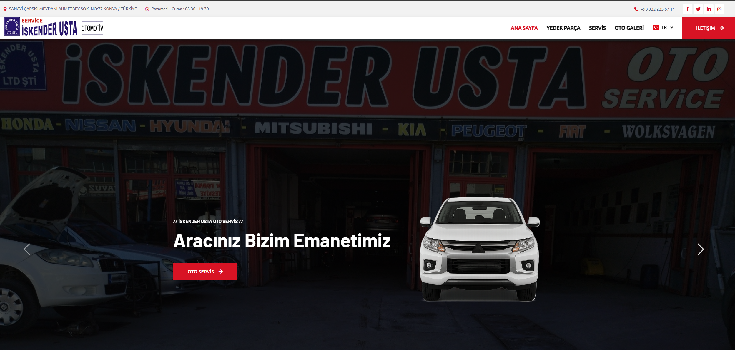 İskender Usta Oto Servis Web Sitesi Projesi Başarıyla Tamamlandı