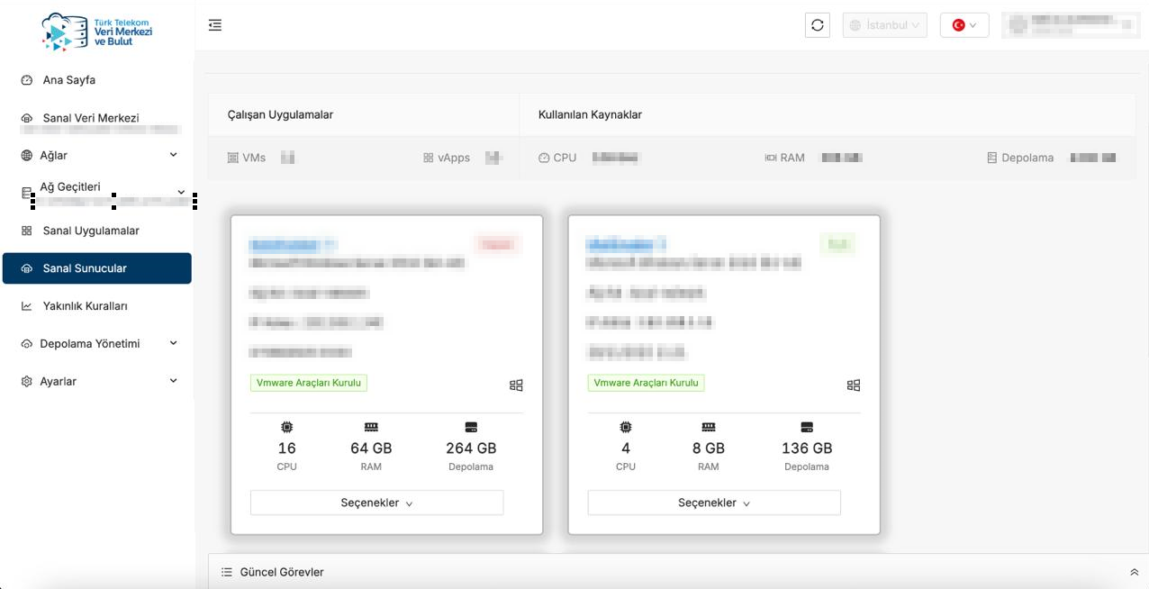 Konya CKR Mühendisik Bulut Sunucu Kurulumu